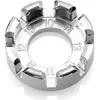 Clé de Rayons 8in1 Argent SuperB pour Vélos, Cyclomoteurs et Motos