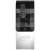 SILICON POWER Clé USB 3.1 + Type-C - 64Go C31 Pivotante - Noir