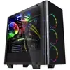 Thermaltake View 21 TG - Tempered Glass Edition - tour - ATX - pas d'alimentation - noir - USB/Audio