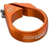 Collier de selle a vis reverse 34 9 mm orange