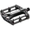 Reverse Pédale Rétro Black One Noir-Cuivre en Aluminium CNC pour VTT, Design Plat