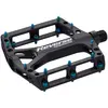 Reverse Components Pédale de Recul Black One Noir-Bleu en Aluminium CNC pour VTT