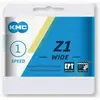 KMC chaîne Z1 large 1/2 x 1/8 pouce 112S argent simple