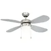 VAXCEL CLASSIC VENTILATEUR DE PLAFOND AVEC SYSTÈME D'ÉCLAIRAGE ARGENTÉ