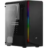 AEROCOOL BOITIER PC Rift - RGB - Moyen Tour - Noir - Verre trempé - Format ATX (4718009153141)