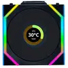 Lian Li 12SL1W1B Boitier PC Ventilateur 12 cm Noir 1 pièce(s)