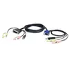 ATEN 2L-7DX2U CABLE KVM DVI/USB/Audio pour PC VGA/USB/Audio