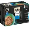 Multipack Sheba 12 x 85 g pour chat - Sélection en sauce (saumon, poisson blanc, poisson de mer, cabillaud)