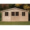 GARTFLEX Abri de jardin bois, ep 28mm, 480x400, surface utile 19,2m², INT048