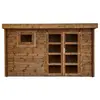 GARTFLEX Abri de jardin en bois, traitée , ep 28mm INT042, espace utile 9.9m² INT042