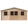 Abri de jardin bois "Alex" - 20.20 m² - 4.80 x 4.00 x 2.39 m - 28 mm