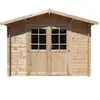 Abri de jardin en bois, ep 28mm, surface utile 7.5m², INT018