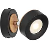 Spot pour plafond LED OSRAM PLUTO, noir, 1 spot, 3 000 K