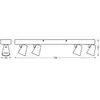 Plafonnier LED OSRAM NEPTUNE, CLICK-SELECT, 4 spots, blanc