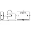 Plafonnier LED OSRAM Jupiter, à 1 lampe, argent, métal
