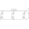 Spot pour plafond OSRAM, argent, métal à 3 lampes GU10-LED 2 700 K