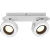 Spot pour plafond LED OSRAM VENUS, blanc, à 2 lampes, métal 3 000 K