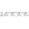 Spot pour plafond LED OSRAM VENUS, blanc, à 4 lampes, métal 3 000 K