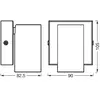 Spot mural OSRAM OCTAGON, blanc, à 1 lampe, GU10-LED 927 à intensité v...