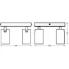 Spot pour plafond OSRAM OCTAGON PLATE, blanc, à 4 lampes, GU10-LED, 92...