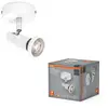 Spot pour plafond OSRAM, blanc, à 1 lampe, métal, GU10-LED 927 à inten...