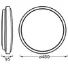 Osram, Plafonnier, ORBIS LONDON 480 mm 36W 830 BK (2200 lm)