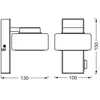 Applique murale LED OSRAM ORBIS FLAME, chrome, métal, IP44, CCT