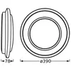 Plafonnier LED OSRAM ORBIS BERLIN, argent, Ø 39 cm Métal