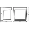 Applique d'extérieur LED OSRAM ENDURA STYLE IHSAN, gris foncé IP65