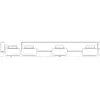 Applique murale LED OSRAM ORBIS FLAME, chrome, à 3 lampes, CCT, IP44