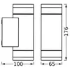Applique d'extérieur OSRAM ENDURA CLASSIC IVE, gris foncé, IP65