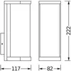 Applique d'extérieur OSRAM ENDURA CLASSIC TUBULAR, gris foncé IP44