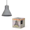 Suspension OSRAM CONCRETE BIM, grise, Ø 20 cm, béton, E27