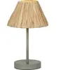 Osram - Lampe à poser Decor Raffia vert et marron en raphia et métal, ...
