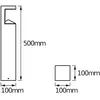 Borne lumineuse LED OSRAM ENDURA STYLE PYRAMID, acier inoxydable, IP44