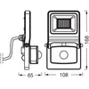 Osram - Projecteur led endura flood pc 20 w avec capteur, blanc chaud ...