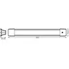 Suspension LED OSRAM pour bureau LINE, longueur 60 cm, interrupteur bl...