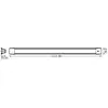 Suspension LED OSRAM OFFICE LINE, longueur 112 cm, blanc, interrupteur