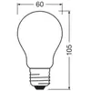 OSRAM LED Classic, mat, E27, 2,2 W, 470 lm, 4.000 K, A40