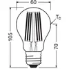 OSRAM LED ampoule à incandescence E27 7,2W filament 4.000K 1521lm pack...