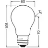 OSRAM Ampoule à incandescence E27 2,2W mat 4.000K 470lm 2pcs