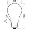 OSRAM Ampoule à incandescence E27 7,2W mat 2.700K 1521lm 2pcs