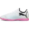 Puma Men Future 7 Play It Soccer Shoes, Puma White-Puma Black-Poison Pink, 44 EU