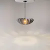 Suspension Maytoni Cambio, gris, Ø 58 cm, feutre, E27