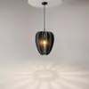 Suspension Maytoni Cambio, noire, Ø 35 cm, feutre, E27