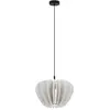 Suspension Maytoni Cambio, blanc, Ø 47,5 cm, feutre, E27