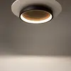 Maytoni Plafonnier LED Orign, Ø 60 cm, noir, métal/pierre