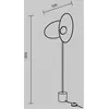 Maytoni, lampadaire LED Evolution, noir/blanc, hauteur 158 cm