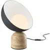 Lampe à poser Maytoni Tavo, noir, pierre/verre, hauteur 33 cm