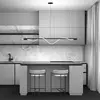 Suspension en aluminium doré 180 cm Tau - Maytoni